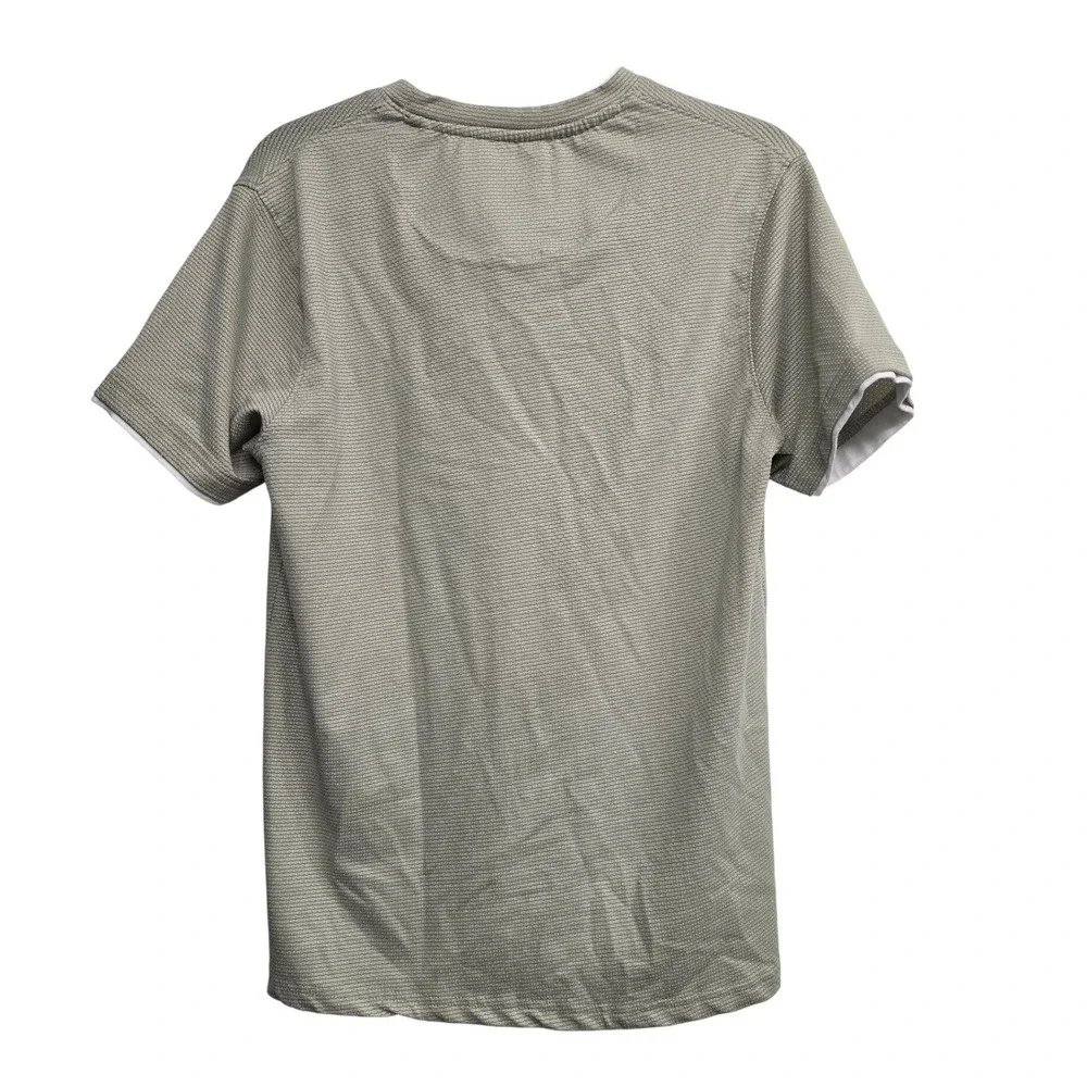 Denim & Flower‎ Ricky Singh Knit T Shirt M Green Minimalist Casual Streetwear
